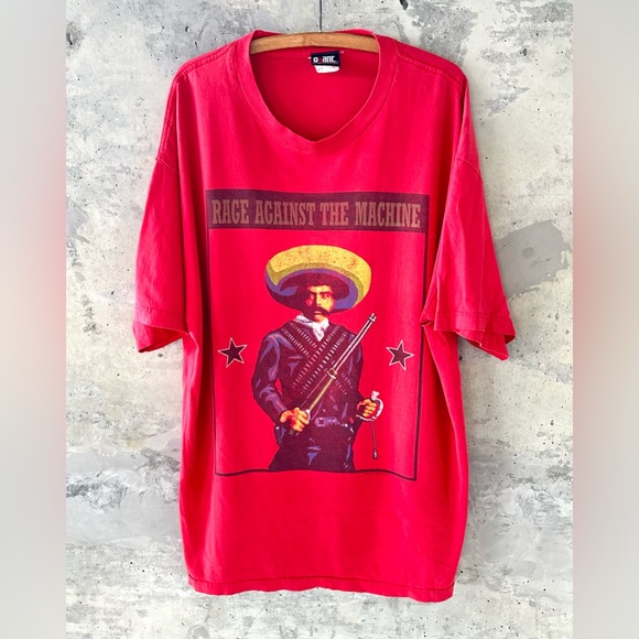 Vintage Rage Against The Machine Shirt Xl Mens Red 90s Rock 